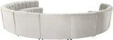 Limitless Cream Velvet 11pc. Modular Sectional