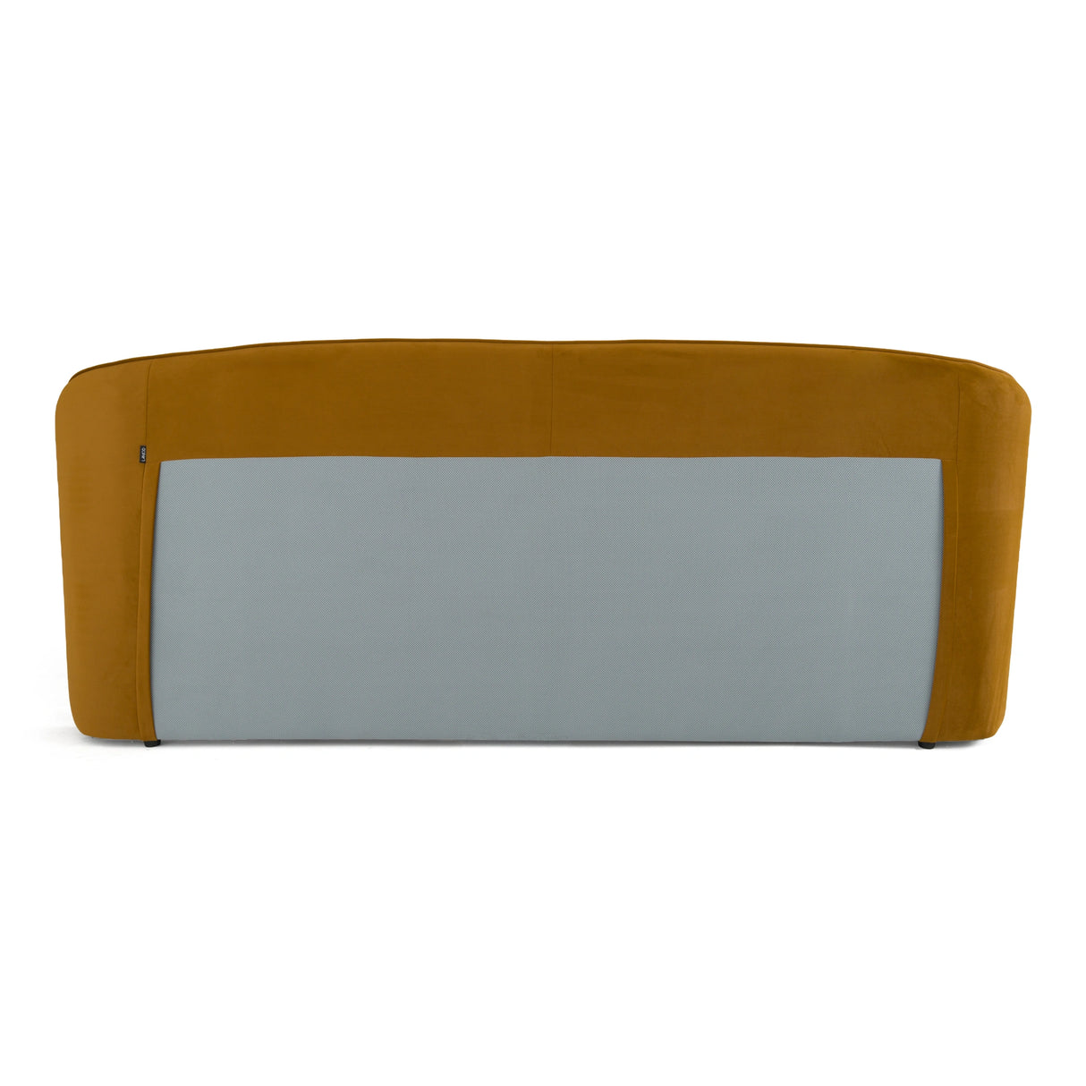 Lambert - Modern Burnt Orange Fabric Upholstered Bed