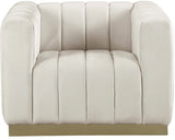 Marlon Cream Velvet Chair