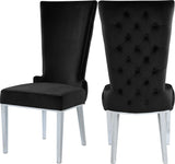 Serafina Black Velvet Dining Chair