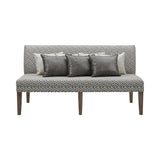 Gramercy Dining Three Seat Sofa w/Seven Pillows
