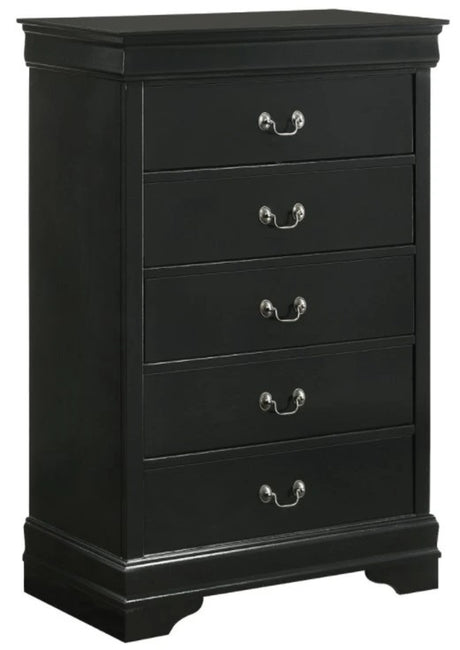Elements International Louis Philippe Chest in Black image