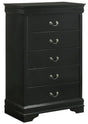 Elements International Louis Philippe Chest in Black image