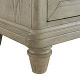 Whit-Ash 5-Drawer Door Chest in Light Grey