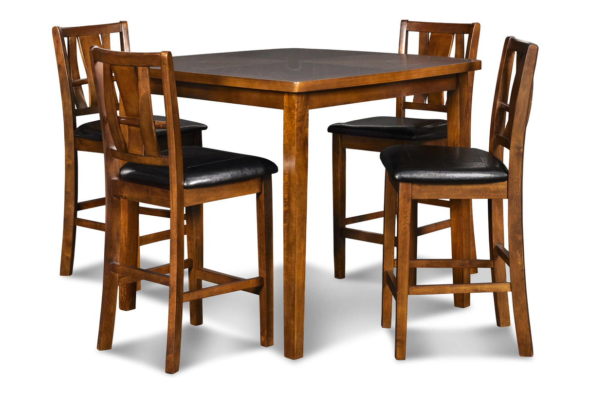 DIXON COUNTER DINING 5 PC SET-DK ESPRESSO