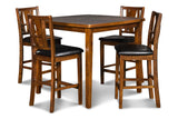 DIXON COUNTER DINING 5 PC SET-DK ESPRESSO