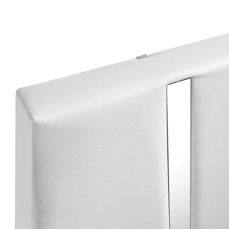 Europa 5/0 Q Headboard, Footboard & Slats-White