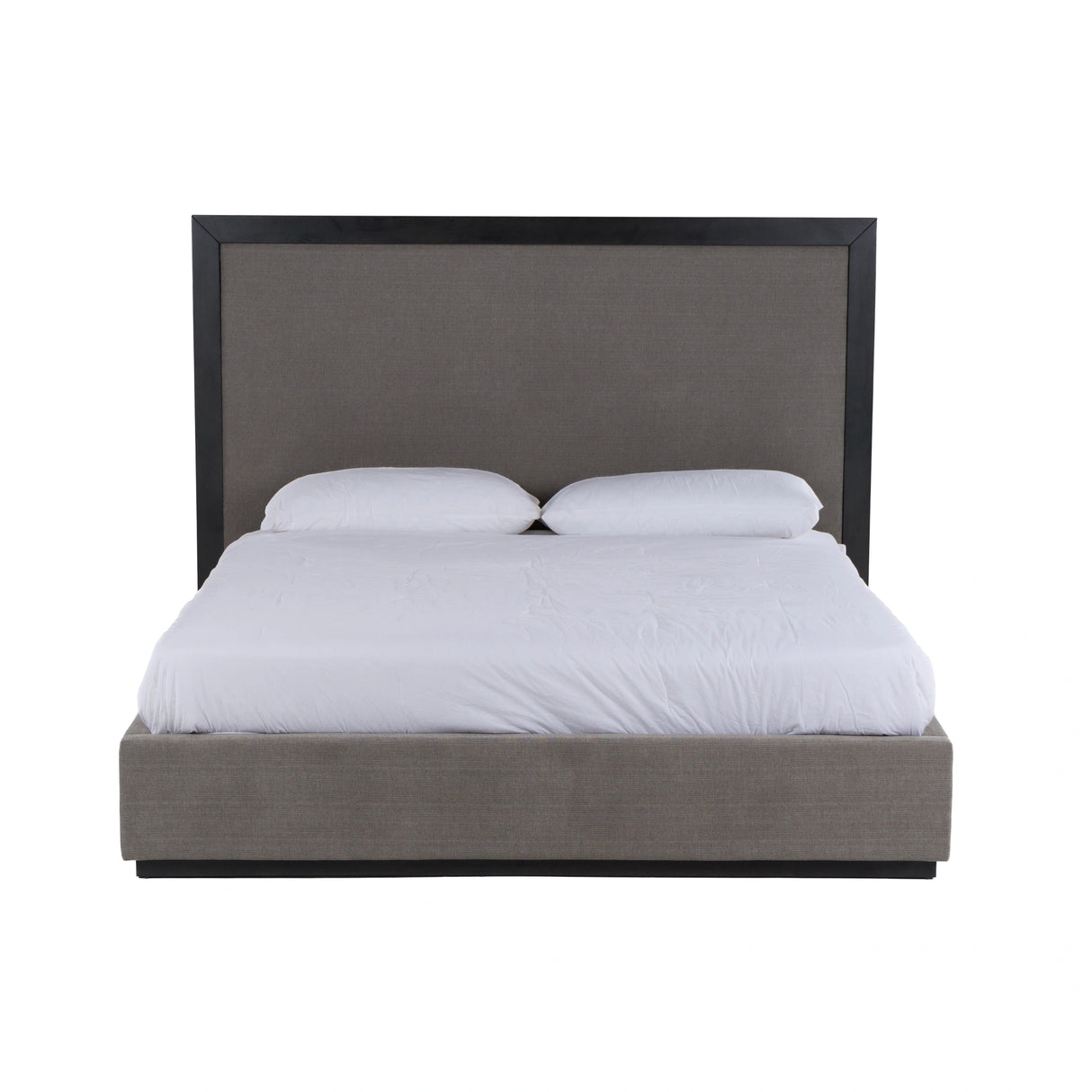 Santa Barbara - Modern Grey Fabric + Grey Wash Bed