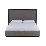 Santa Barbara - Modern Grey Fabric + Grey Wash Bed