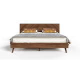 Kamela -Modern Walnut Bed