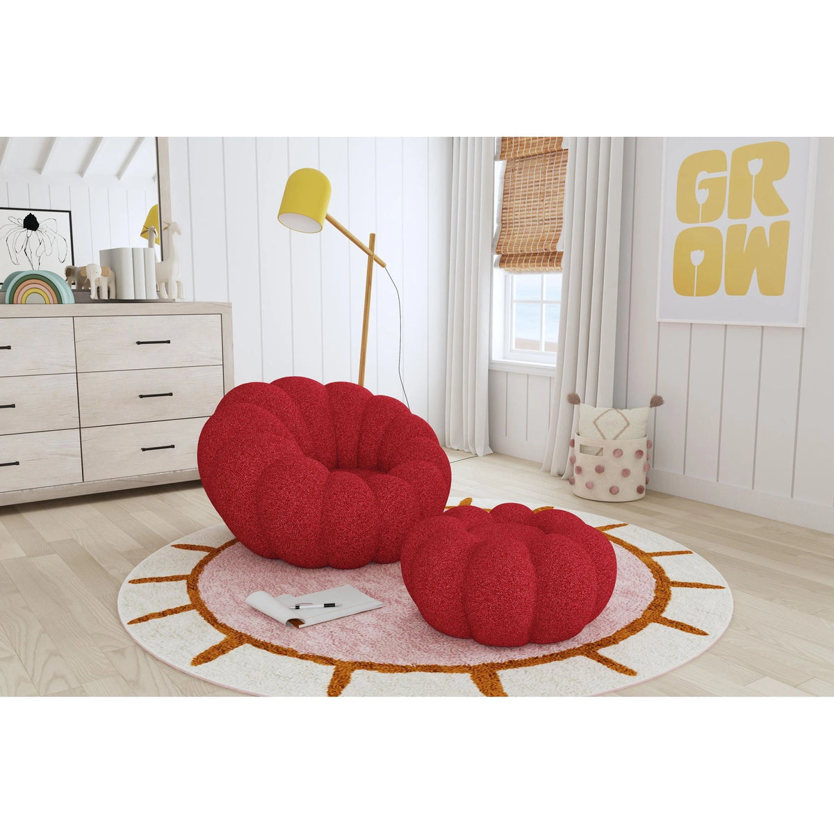 Bubble Swivel Chair and Ottoman