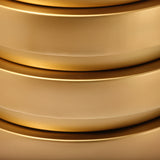 Levels Brushed Gold End Table