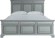 Elements International Calloway Grey King Panel Bed in Grey CY300KB image