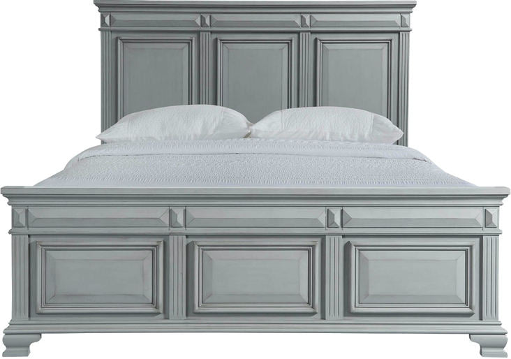 Elements International Calloway Grey King Panel Bed in Grey CY300KB image
