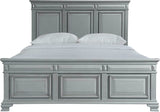 Elements International Calloway Grey King Panel Bed in Grey CY300KB image