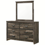 Crown Mark Furniture Carter Dresser Mirror in Brown
