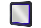 Beckett Wht/Blk Mirror W/ LED