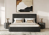 Fields - Modern Black Acacia Bedroom Set