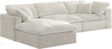 Cozy Cream Velvet Cloud Modular Sectional
