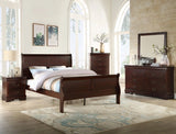 Crown Mark Furniture Louis Philip Drawer Chest in Dark Cherry image
