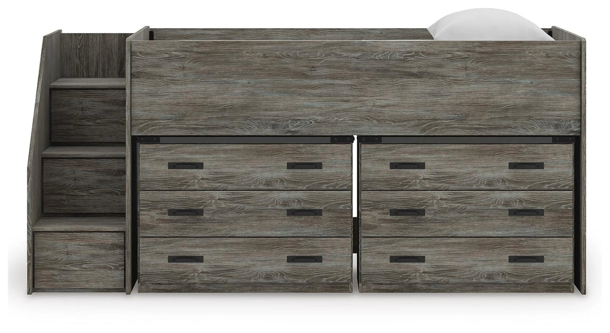 Frandern Loft Bed with Drawer Storage