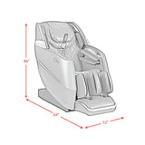 Ease Massage Chair in Black PU (Single Pack)
