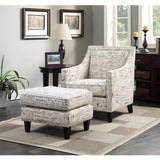Erica 497 Ottoman W/Chrome Nail French Script (ISTA 3)