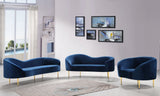 Ritz Navy Velvet Sofa
