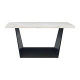 Elements International Beckley Counter Height Table in WhiteC