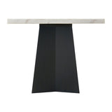 Elements International Beckley Counter Height Table in WhiteC