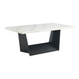 Elements International Beckley Dining Table in WhiteC image