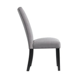 Elements International Beckley Side Chair (Set of 2) in Grey