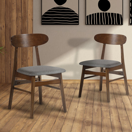 Morocco Dining Chair W/Dark Gray Seat Cushion (2 Per Carton)