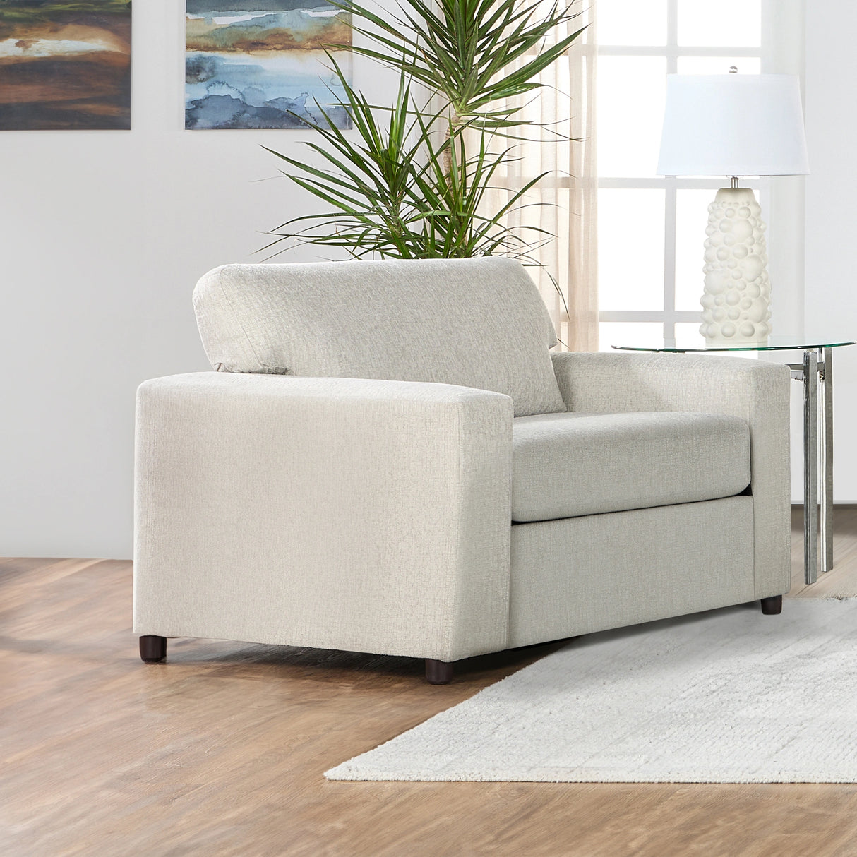 Kylo Cuddle Chair-Chiffon Natural