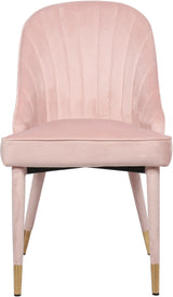 Belle Pink Velvet Dining Chair