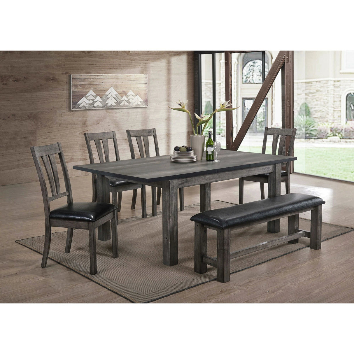 Nathan Dining with Padded Seats Set
