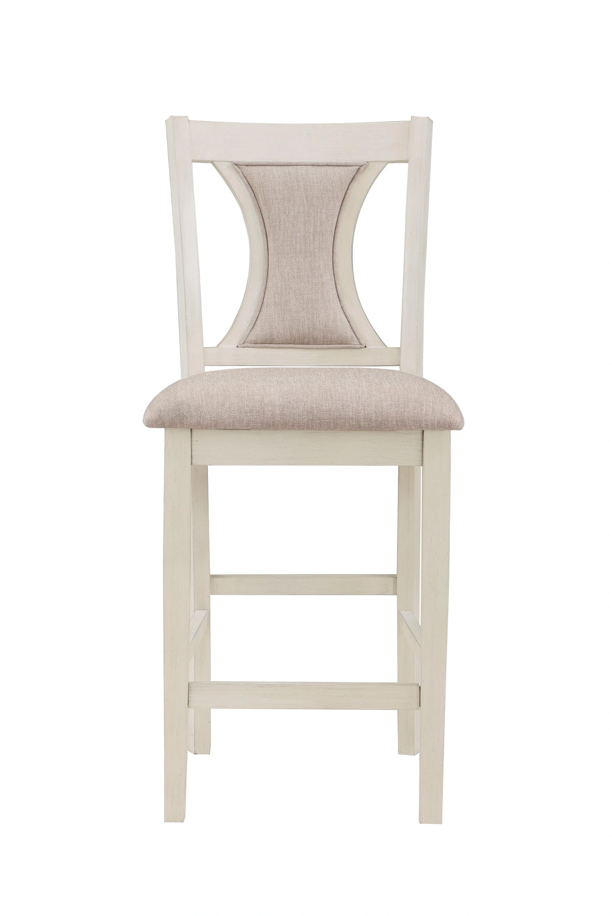 HUDSON 42" ROUND COUNTER TABLE & 4 CHAIR SET-BROWN/CREME