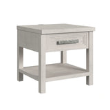 Avalanche 2PC Occasional Table Set in Antique White-Coffee Table & End Table