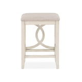 BELLA COUNTER TABLE & 2 STOOLS -2 TONE BISQUE