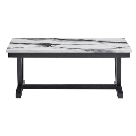 T1319 Blk/Wht Coffee Table