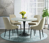 Elements International Celeste Round Dining with Black Base