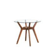 Oscar Counter Table Base For Glass Top Ctr Table-Walnut