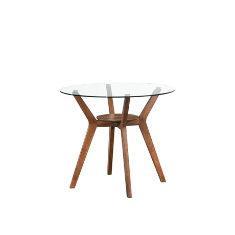 Oscar Counter Table Base For Glass Top Ctr Table-Walnut