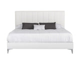 Angela - Italian Modern White Eco Leather Bed