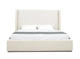 Byrne - Modern Off White Fabric Bed