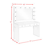 Ariana Complete Dressing Table with Lightbulbs