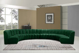 Infinity Green Velvet 8pc. Modular Sectional