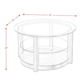 Elsa 2PC Occasional Table Set-Coffee Table & End Table