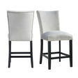 Elements International Francesca Counter Height Side Chair (Set of 2) in Grey image
