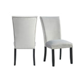 Elements International Francesca Side Chair (Set of 2) in Grey image